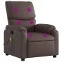 Sillón de masaje reclinable cuero sintético marrón de , Sillones - Ref: Foro24-373443, Precio: 269,29 €, Descuento: %