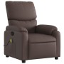 Sillón de masaje reclinable cuero sintético marrón de , Sillones - Ref: Foro24-373443, Precio: 274,42 €, Descuento: %