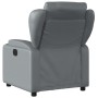 Sillón reclinable de cuero sintético gris de , Sillones - Ref: Foro24-372430, Precio: 205,24 €, Descuento: %