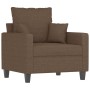 Sillón de tela marrón 60 cm de , Sofás - Ref: Foro24-359254, Precio: 140,80 €, Descuento: %