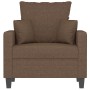 Sillón de tela marrón 60 cm de , Sofás - Ref: Foro24-359254, Precio: 140,80 €, Descuento: %