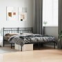 Estructura de cama con cabecero metal negro 160x200 cm de , Camas y somieres - Ref: Foro24-373694, Precio: 110,05 €, Descuent...