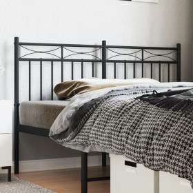 Cabecero de metal negro 140 cm de , Cabeceros y pies de cama - Ref: Foro24-373724, Precio: 40,03 €, Descuento: %