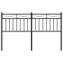 Kopfteil aus schwarzem Metall, 140 cm von , Kopf- und Fußteile - Ref: Foro24-373724, Preis: 39,28 €, Rabatt: %