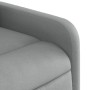 Sillón de masaje reclinable de pie de tela gris claro en Sillones | Comprar online en Foru.es