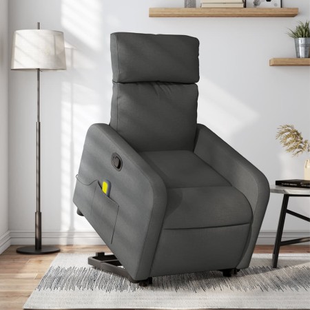 Silla de masaje reclinable de pie de tela gris oscuro en Sillones | Comprar online en Foru.es