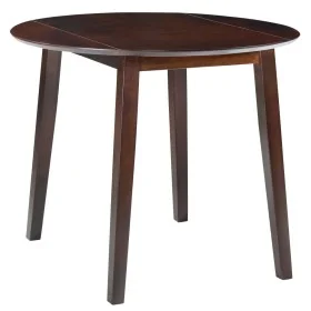 Mesa de alas abatibles redonda MDF marrón de vidaXL, Mesas de cocina y de comedor - Ref: Foro24-245367, Precio: 157,30 €, Des...