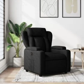 Sillón reclinable de tela negro de , Sillones - Ref: Foro24-372405, Precio: 216,28 €, Descuento: %