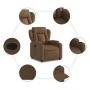 Sillón reclinable de tela marrón de , Sillones - Ref: Foro24-372407, Precio: 198,04 €, Descuento: %