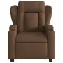 Sillón reclinable de tela marrón de , Sillones - Ref: Foro24-372407, Precio: 198,04 €, Descuento: %