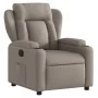 Sillón reclinable de tela gris taupe de , Sillones - Ref: Foro24-372411, Precio: 250,39 €, Descuento: %