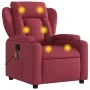 Sillón de masaje reclinable de tela color vino tinto de , Sillones - Ref: Foro24-372418, Precio: 263,16 €, Descuento: %