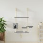 Árbol rascador para gatos de pared gris claro 153 cm en Mobiliario para gatos | Comprar online en Foru.es