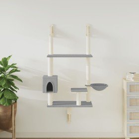 Árbol rascador para gatos de pared gris claro 153 cm en Mobiliario para gatos | Comprar online en Foru.es
