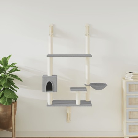 Árbol rascador para gatos de pared gris claro 153 cm en Mobiliario para gatos | Comprar online en Foru.es