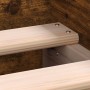 Estructura de cama madera de ingeniería roble humo 100x200 cm de , Camas y somieres - Ref: Foro24-835936, Precio: 77,23 €, De...