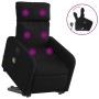 Sillón reclinable de masaje elevable tela negro en Sillones | Comprar online en Foru.es