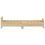 Estructura de cama madera contrachapada roble Sonoma 100x200 cm de , Camas y somieres - Ref: Foro24-835934, Precio: 83,72 €, ...