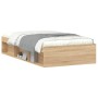 Estructura de cama roble Sonoma 100x200 cm de , Camas y somieres - Ref: Foro24-3203833, Precio: 118,68 €, Descuento: %