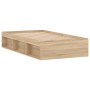 Estructura de cama roble Sonoma 100x200 cm de , Camas y somieres - Ref: Foro24-3203833, Precio: 118,68 €, Descuento: %