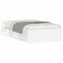Estructura de cama blanca 100x200 cm de , Camas y somieres - Ref: Foro24-3203831, Precio: 121,30 €, Descuento: %