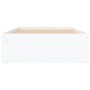 Estructura de cama blanca 100x200 cm de , Camas y somieres - Ref: Foro24-3203831, Precio: 121,30 €, Descuento: %