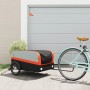Remolque para bicicleta hierro negro y naranja 45 kg de , Remolques para bicicletas - Ref: Foro24-94047, Precio: 97,62 €, Des...