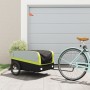 Remolque para bicicleta hierro negro y verde 45 kg de , Remolques para bicicletas - Ref: Foro24-94053, Precio: 98,52 €, Descu...