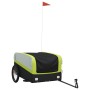 Remolque para bicicleta hierro negro y verde 45 kg de , Remolques para bicicletas - Ref: Foro24-94053, Precio: 98,52 €, Descu...