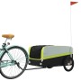Remolque para bicicleta hierro negro y verde 45 kg de , Remolques para bicicletas - Ref: Foro24-94053, Precio: 98,52 €, Descu...