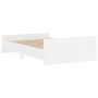Estructura de cama con cabecero piecero blanco 120x200 cm de , Camas y somieres - Ref: Foro24-3203740, Precio: 140,44 €, Desc...