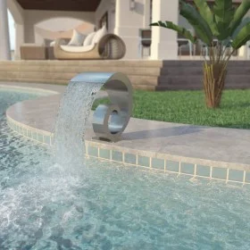 Stainless steel pool fountain 50x30x53 cm silver by vidaXL, Fountains and waterfalls - Ref: Foro24-43693, Price: 320,57 €, Di...