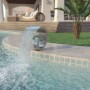 Fuente de piscina de acero inoxidable 50x30x53 cm plateada de vidaXL, Fuentes y cascadas - Ref: Foro24-43693, Precio: 358,62 ...