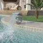 Fuente de piscina de acero inoxidable 50x30x53 cm plateada de vidaXL, Fuentes y cascadas - Ref: Foro24-43693, Precio: 320,57 ...