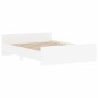 Estructura de cama con cabecero y piecero blanco 140x190 cm de , Camas y somieres - Ref: Foro24-3203782, Precio: 177,99 €, De...