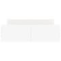 Estructura de cama con cabecero y piecero blanco 140x190 cm de , Camas y somieres - Ref: Foro24-3203782, Precio: 177,99 €, De...
