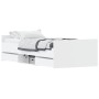 Estructura de cama con cabecero piecero blanca 100x200 cm de , Camas y somieres - Ref: Foro24-3203796, Precio: 215,21 €, Desc...