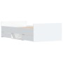 Estructura de cama con cabecero piecero blanca 100x200 cm de , Camas y somieres - Ref: Foro24-3203796, Precio: 215,21 €, Desc...