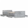 Estructura de cama con cabecero piecero gris hormigón 90x200cm de , Camas y somieres - Ref: Foro24-3203806, Precio: 196,09 €,...
