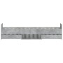 Estructura de cama con cabecero piecero gris hormigón 90x200cm de , Camas y somieres - Ref: Foro24-3203806, Precio: 196,09 €,...