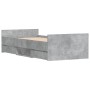 Estructura de cama con cabecero piecero gris hormigón 90x200cm de , Camas y somieres - Ref: Foro24-3203806, Precio: 196,09 €,...