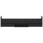 Estructura de cama con cabecero piecero negro 90x200 cm de , Camas y somieres - Ref: Foro24-3203804, Precio: 221,59 €, Descue...
