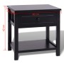Mesitas de noche 2 unidades madera negras de vidaXL, Mesitas de noche - Ref: Foro24-242873, Precio: 89,54 €, Descuento: %