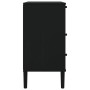 Cómoda SENJA aspecto ratán madera maciza pino negro 80x40x80cm de , Cajoneras - Ref: Foro24-358024, Precio: 149,34 €, Descuen...