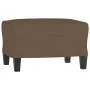 Sillón con taburete tela marrón 60 cm de , Sofás - Ref: Foro24-3201084, Precio: 179,44 €, Descuento: %