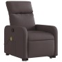 Silla de masaje reclinable de pie de tela marrón oscuro en Sillones | Comprar online en Foru.es