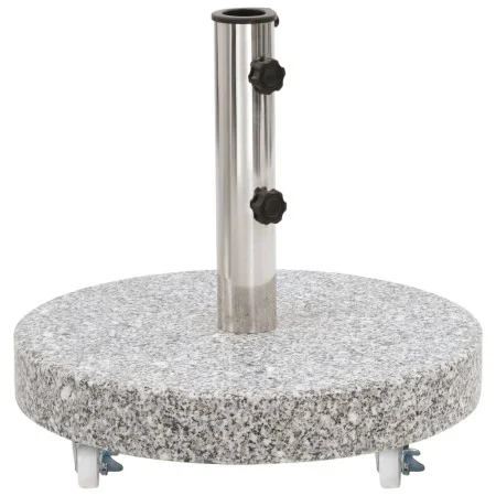 Base de sombrilla redonda de granito gris 30 kg de , Bases para sombrillas - Ref: Foro24-48562, Precio: 82,87 €, Descuento: %