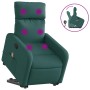 Silla de masaje reclinable de pie de tela verde oscura en Sillones | Comprar online en Foru.es