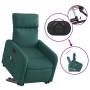Silla de masaje reclinable de pie de tela verde oscura en Sillones | Comprar online en Foru.es