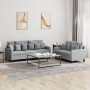 Juego de sofás con cojines 2 piezas tela gris claro de , Sofás - Ref: Foro24-3201664, Precio: 504,45 €, Descuento: %